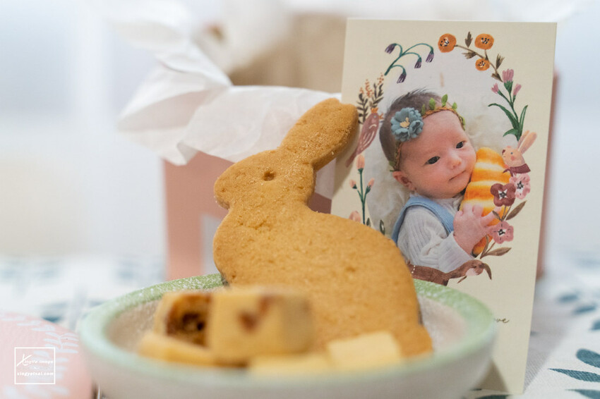 彌月餅乾｜一起走入可愛童話世界【koti koti 家家】微笑焦糖奶油方塊-小兔子 - 快門下的幸福