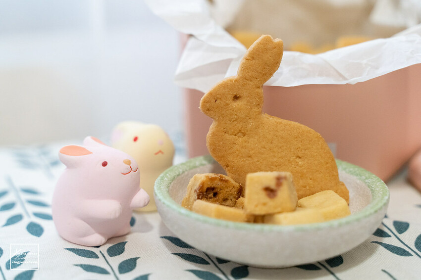 彌月餅乾｜一起走入可愛童話世界【koti koti 家家】微笑焦糖奶油方塊-小兔子 - 快門下的幸福