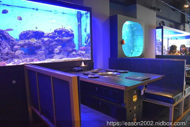 新竹美食|山上走走 日式無菜單燒肉專門店。浪漫夢幻海底世界享受頂級A5和牛/飯後甜品:金箔霜淇淋