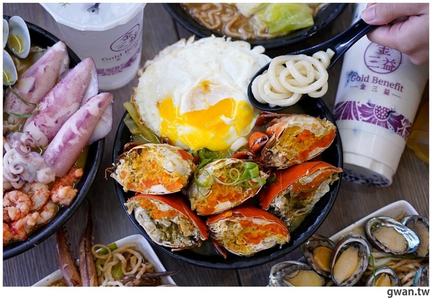 被飲料耽誤的海鮮鍋燒！台南浮誇意麵始祖來台中啦~