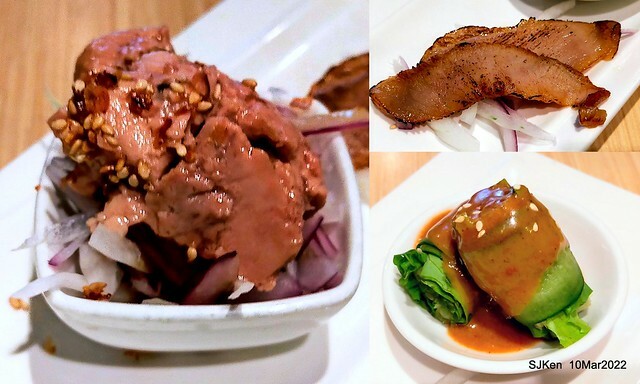 「鯉魚 The Carp」餐廳(Taiwanese & Japanese dishes restaurant), mullet roe fried rice , spicy fried noodle &Matsusaka meat ramen), Taipei, Taiwan, Mar 11, 2022.