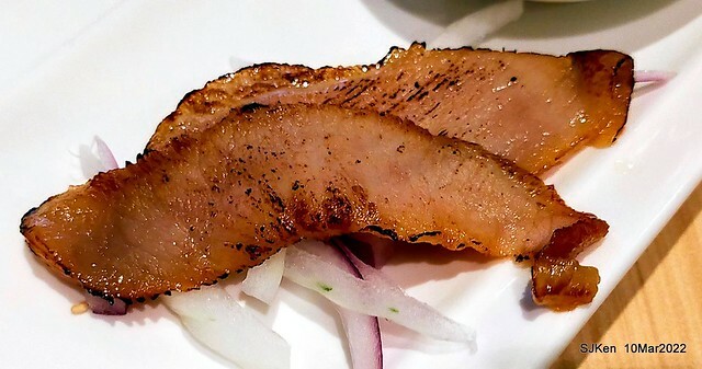 「鯉魚 The Carp」餐廳(Taiwanese & Japanese dishes restaurant), mullet roe fried rice , spicy fried noodle &Matsusaka meat ramen), Taipei, Taiwan, Mar 11, 2022.