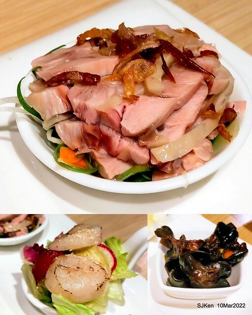 「鯉魚 The Carp」餐廳(Taiwanese & Japanese dishes restaurant), mullet roe fried rice , spicy fried noodle &Matsusaka meat ramen), Taipei, Taiwan, Mar 11, 2022.