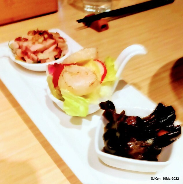 「鯉魚 The Carp」餐廳(Taiwanese & Japanese dishes restaurant), mullet roe fried rice , spicy fried noodle &Matsusaka meat ramen), Taipei, Taiwan, Mar 11, 2022.