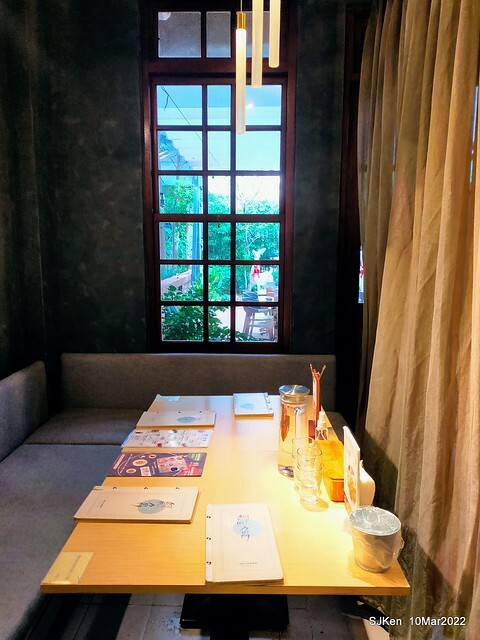 「鯉魚 The Carp」餐廳(Taiwanese & Japanese dishes restaurant), mullet roe fried rice , spicy fried noodle &Matsusaka meat ramen), Taipei, Taiwan, Mar 11, 2022.