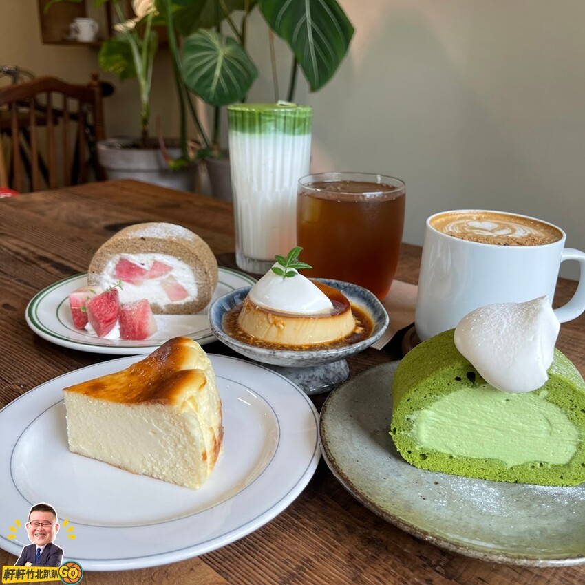 在恬靜愜意的氛圍品茶飲.享受手作甜點 買醉布丁.水蜜桃伯爵茶捲.台灣茶.馬薩拉香料奶茶