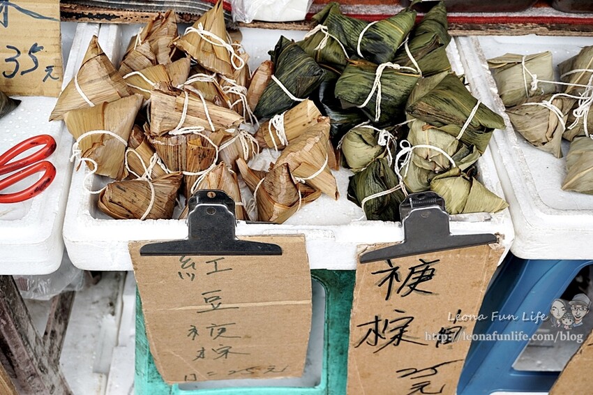 台中太平素粽推薦|市場中的平價美食，美味素粽、栗子五穀粽，還有焿粽/紅豆焿粽喔!中山市場阿珠素食|803市
