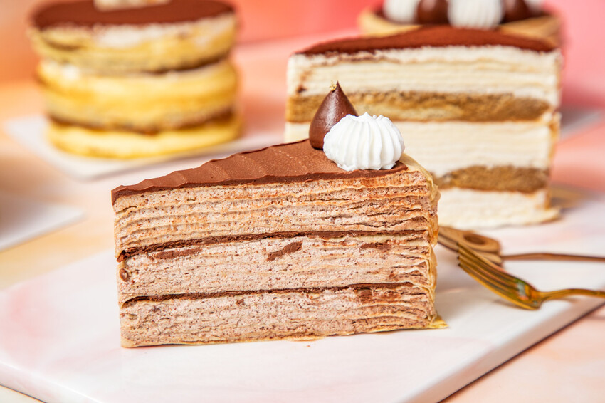 新北市中和區凝甜手作甜點｜疊出甜點新高度！口感細膩超多口味極致千層蛋糕