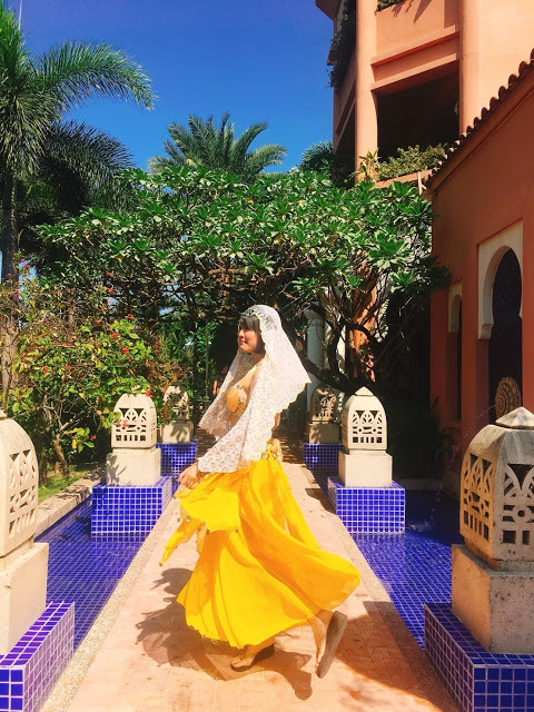 屏東墾丁。墾丁亞曼達會館。偽摩洛哥舞孃旋轉跳躍之旅