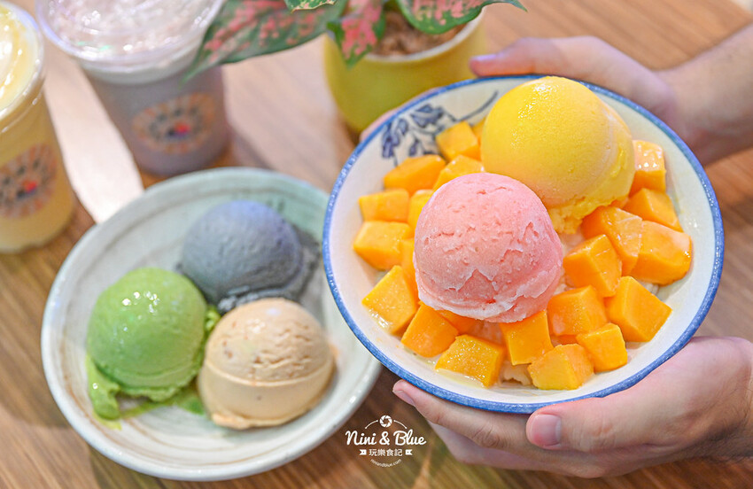 傳統復古冰店推薦,永興街天然水果綿綿冰3大球才60元