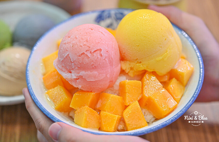 傳統復古冰店推薦,永興街天然水果綿綿冰3大球才60元