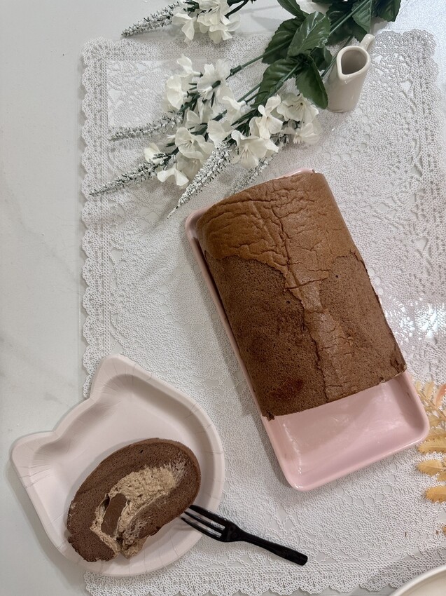 全台。宅配︱歐卡諾諾okarollroll美味的人氣宅配甜點︱台農57號地瓜巴斯克蛋糕&可可咖啡凍毛巾捲開箱