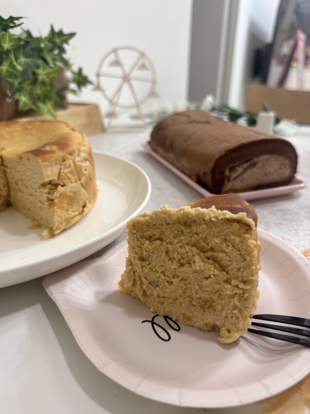 全台。宅配︱歐卡諾諾okarollroll美味的人氣宅配甜點︱台農57號地瓜巴斯克蛋糕&可可咖啡凍毛巾捲開箱