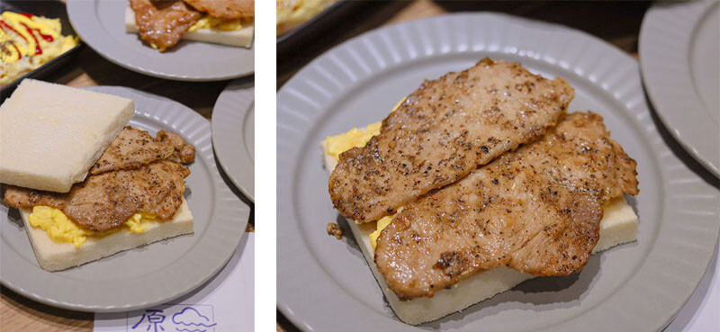 只有阿嬤做的吐司才這麼胖！滑嫩炒蛋水嫩好好吃，每一口都咬得到肉肉~