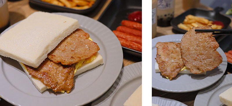 只有阿嬤做的吐司才這麼胖！滑嫩炒蛋水嫩好好吃，每一口都咬得到肉肉~