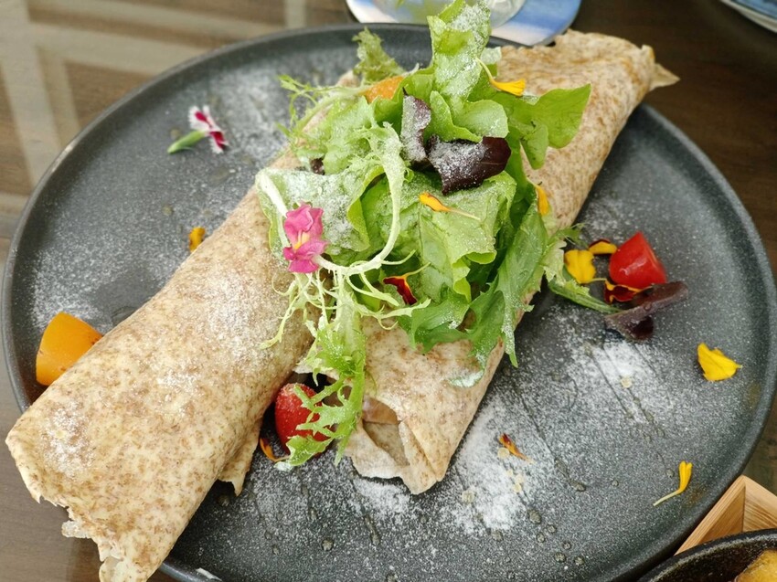 377443.jpg - 【台北.士林】陽明山蔬食餐廳推薦。快樂鳥蔬食餐廳。寵物友善可落地不能坐椅子。開心果棉花糖比薩