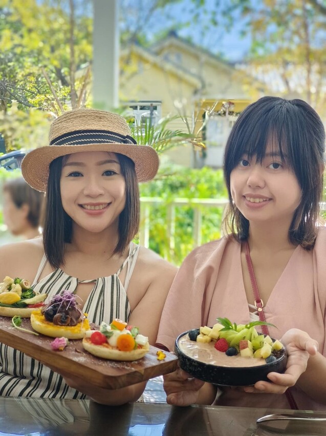 377067.jpg - 【台北.士林】陽明山蔬食餐廳推薦。快樂鳥蔬食餐廳。寵物友善可落地不能坐椅子。開心果棉花糖比薩