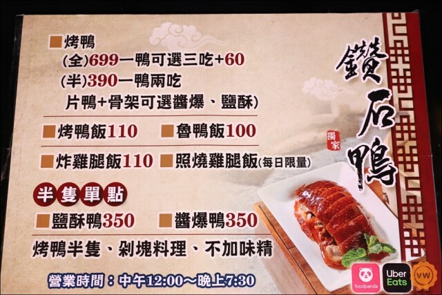 台中美食│北屯烤鴨推薦：鑽石鴨 旗艦店