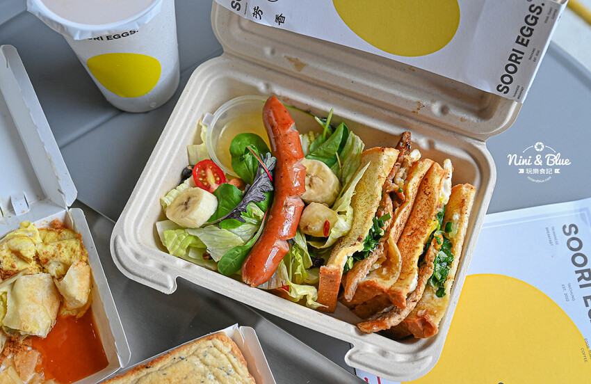 SOORI EGGS 酥力蛋餅 | 台中西屯酥皮蛋餅、肉蛋吐司，台灣傳統美食也能變成時髦早餐咖啡館 @Nini and Blue  玩樂食記