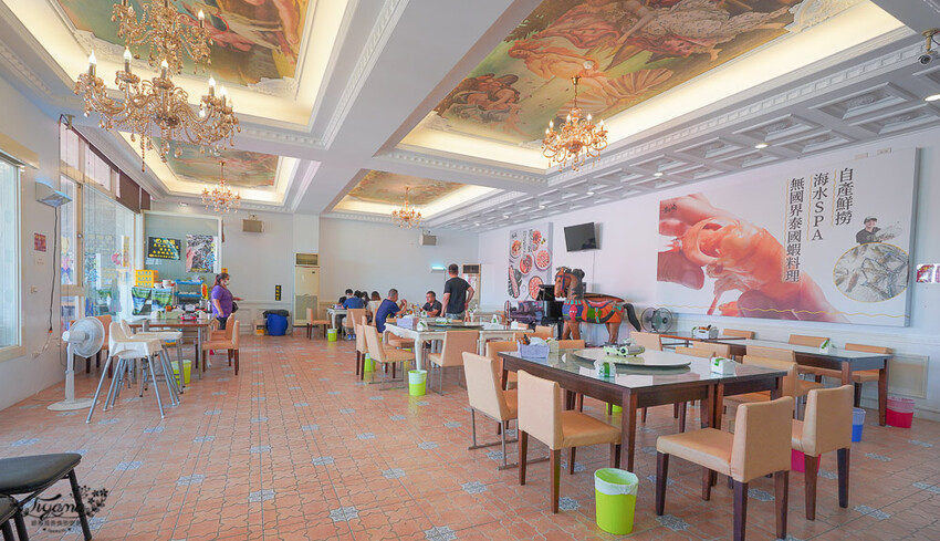 屏東美食|屏東景點《黃金蝦無毒泰國蝦餐廳》吃泰國蝦料理~免費玩旋轉木馬、小火車,親子友善餐廳 @緹雅瑪 美食旅遊趣