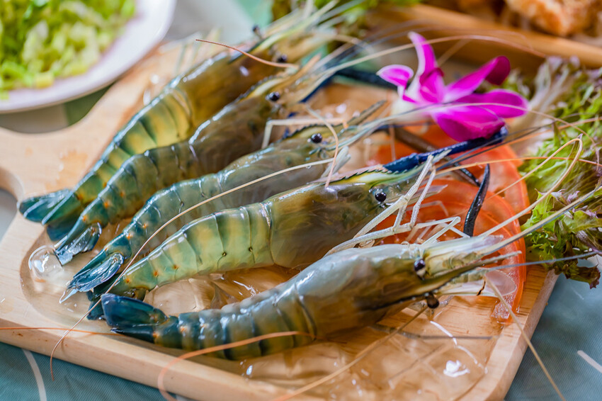屏東泰國蝦料理專賣店X泰國蝦創意料理 寵物友善親子餐廳 旋轉木馬 軌道小火車 -黃金蝦無毒泰國蝦