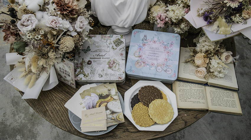 台中北屯｜甜點 愛莉兒甜點坊-老宅甜點開放內用，不能錯過《牽絲蕾絲餅 》好邪惡！