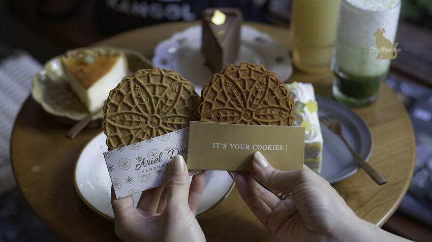 台中北屯｜甜點 愛莉兒甜點坊-老宅甜點開放內用，不能錯過《牽絲蕾絲餅 》好邪惡！