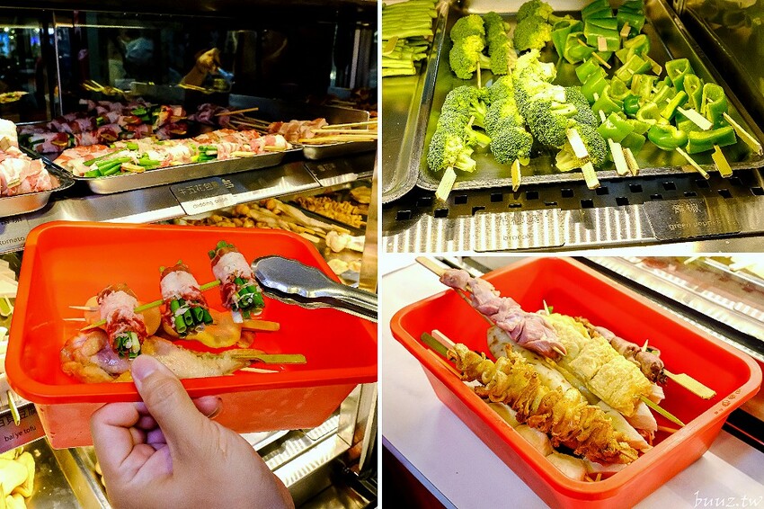 招牌秘醬配椒鹽真涮嘴,人氣柒串燒屋有高評價,玻璃櫃擺滿食材,大推豆皮、甜不辣!