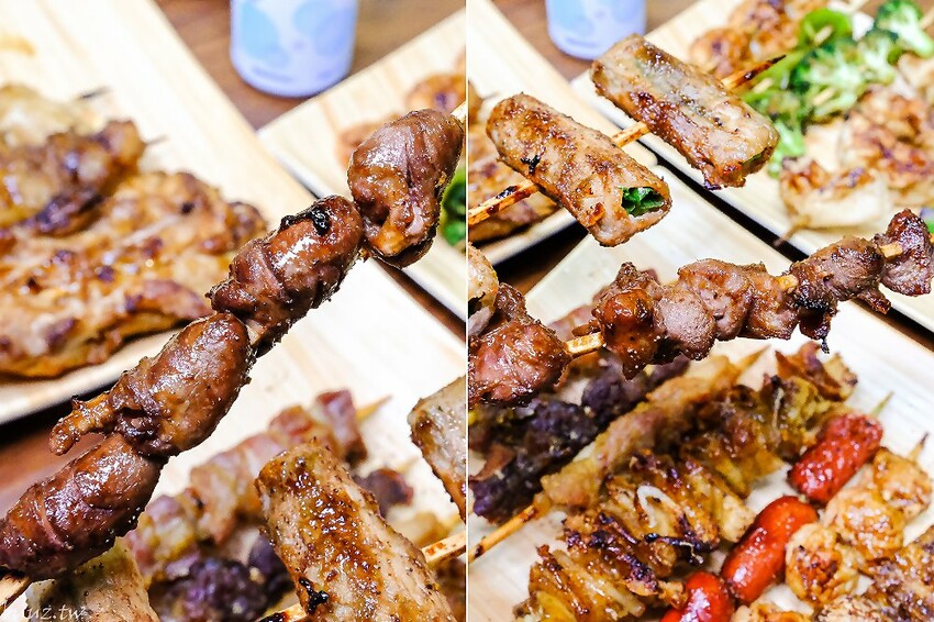 招牌秘醬配椒鹽真涮嘴,人氣柒串燒屋有高評價,玻璃櫃擺滿食材,大推豆皮、甜不辣!