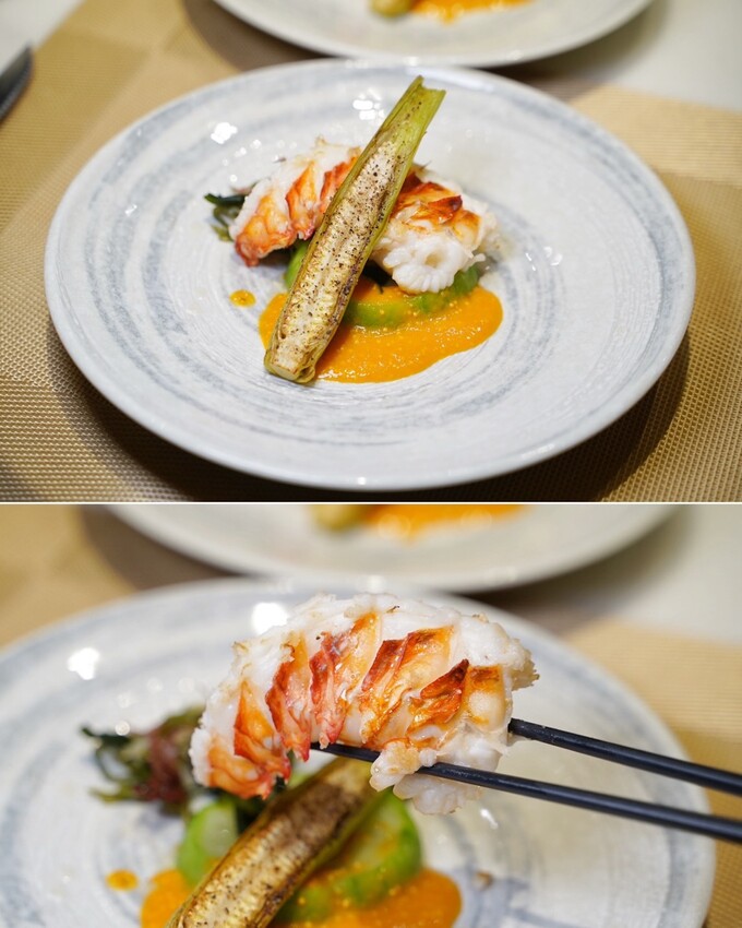 一位難求的「明水然·樂」無菜單鐵板燒，現在新竹也吃得到啦！1600元套餐就能讓你吃到活體龍蝦三吃、日本生食級干貝、和牛漢堡、桂丁雞等等14道精緻料理！ - 阿華田的美食日記