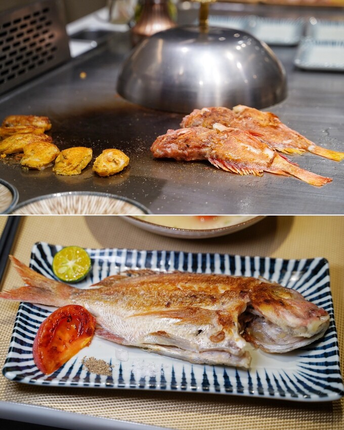 一位難求的「明水然·樂」無菜單鐵板燒，現在新竹也吃得到啦！1600元套餐就能讓你吃到活體龍蝦三吃、日本生食級干貝、和牛漢堡、桂丁雞等等14道精緻料理！ - 阿華田的美食日記