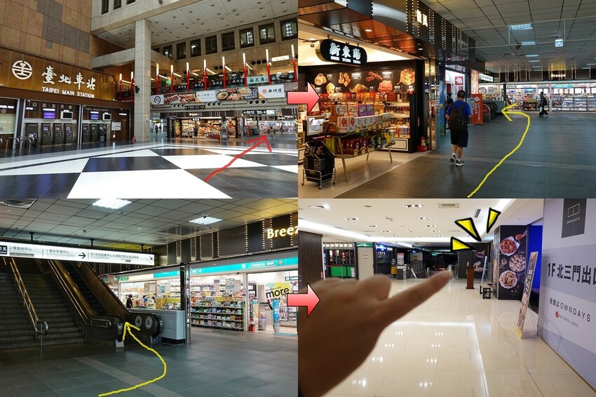 台北車站一樓自動售票機到阿豬媽北車店路線.jpg