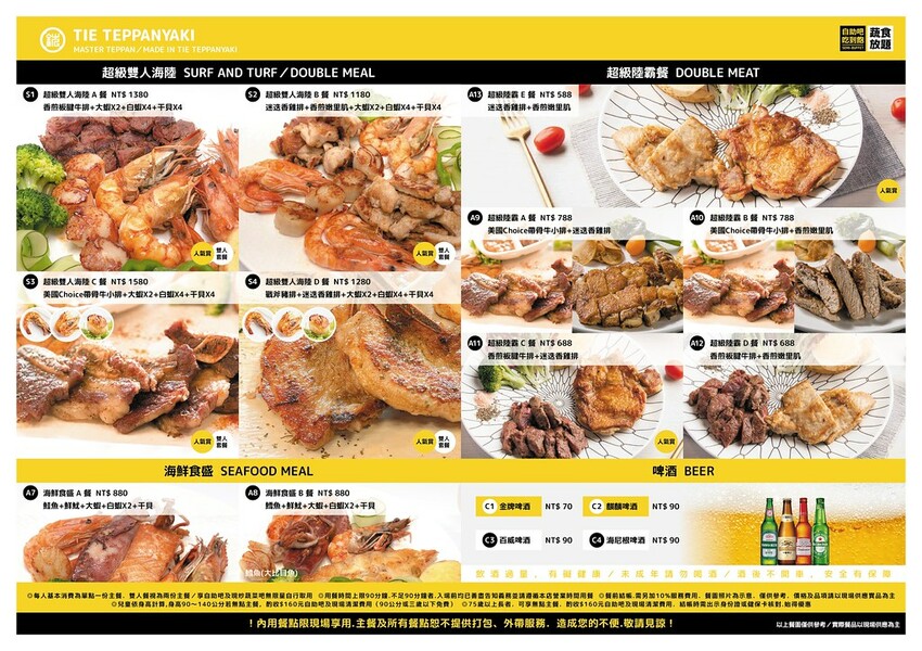 台中鐵板燒吃到飽,超值午餐189元就有野菜放題、自助吧吃到飽 -妮妮布魯