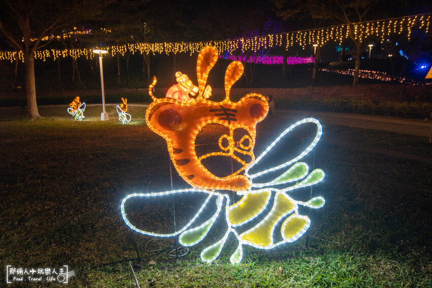 2022文心公園元宵燈會搶先看,10米高台中虎爺超壯觀~