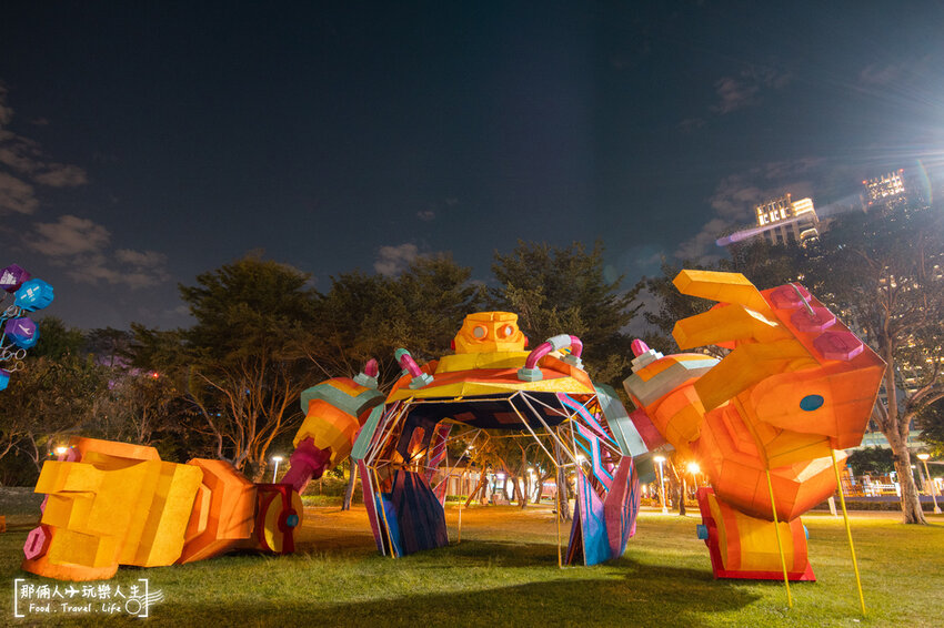 2022文心公園元宵燈會搶先看,10米高台中虎爺超壯觀~