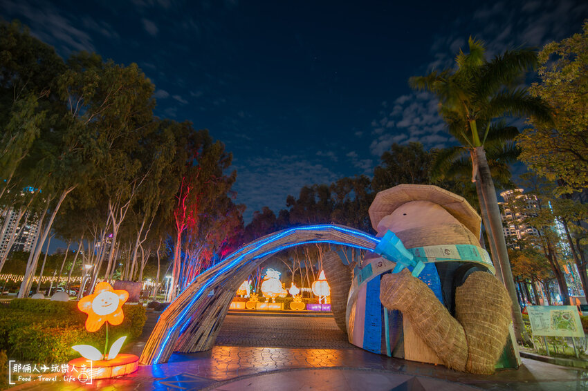 2022文心公園元宵燈會搶先看,10米高台中虎爺超壯觀~