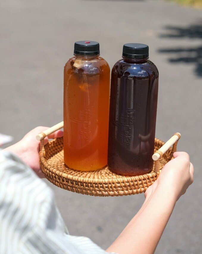 【台中美食】甘乃滴冷泡飲｜南部來的人氣創意手搖，感受淨水打造的純粹茶香味 ! - 肉依小姐吃什麼