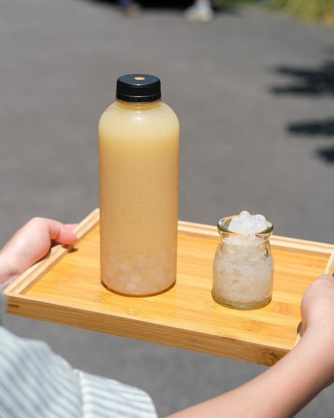 【台中美食】甘乃滴冷泡飲｜南部來的人氣創意手搖，感受淨水打造的純粹茶香味 ! - 肉依小姐吃什麼