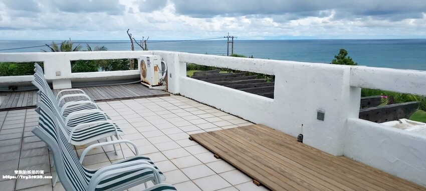 台東長濱特色包棟民宿 – 海稻村 藍白色希臘地中海風格 絕美無敵的海景