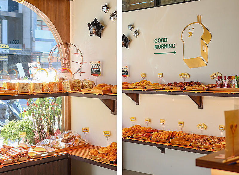 小鳥吃吐司竹北店 | 席捲北台灣文青韓風麵包店$40元麵包任選3個$100元價格親民超實惠