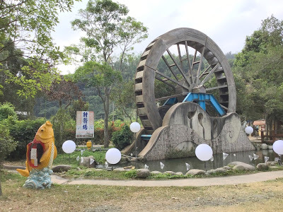 台中石岡景點[情人木橋] 有全國最大水車、遠東地區無橋墩、跨距最長的景觀木橋