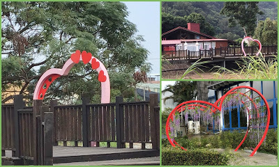 台中石岡景點[情人木橋] 有全國最大水車、遠東地區無橋墩、跨距最長的景觀木橋
