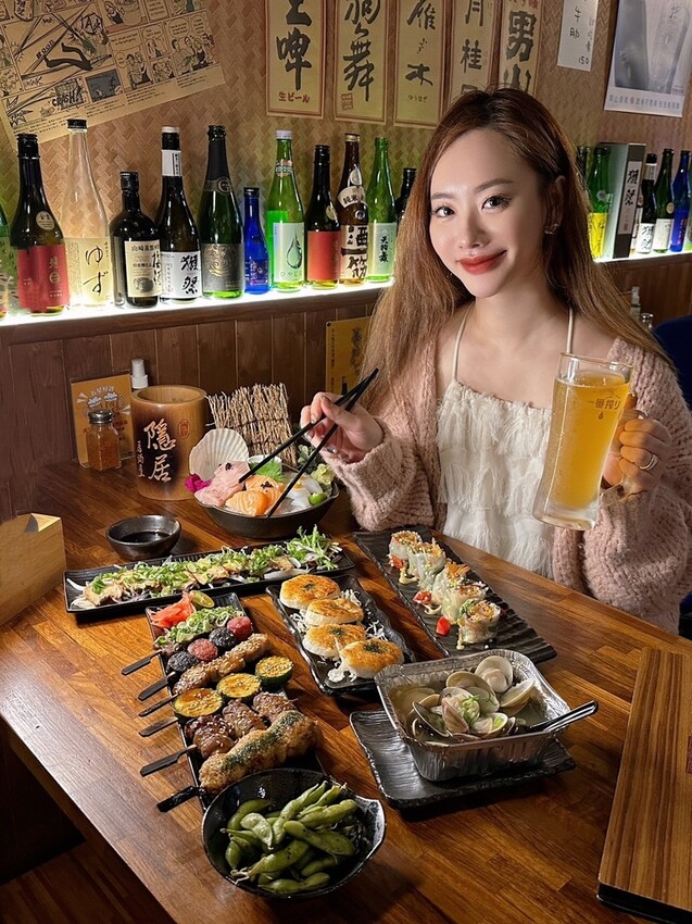 板橋居酒屋推薦《隱居いざかや》江翠店／閉著眼睛點都是極好吃，串燒搭上女生最愛柚子啤酒