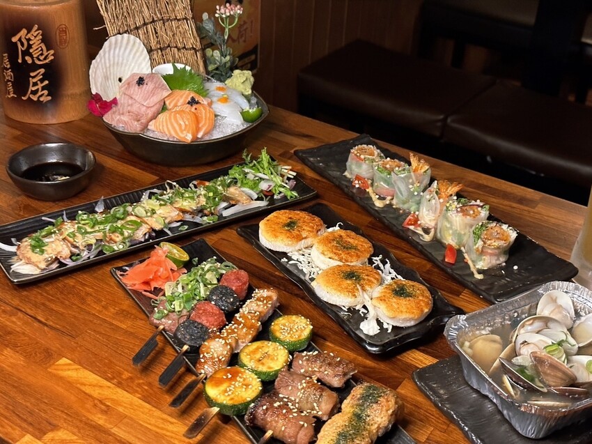 板橋居酒屋推薦《隱居いざかや》江翠店／閉著眼睛點都是極好吃，串燒搭上女生最愛柚子啤酒