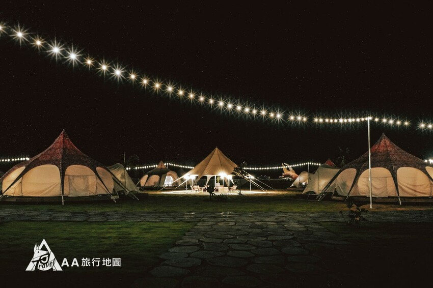 台中夕陽漫漫夜景帳篷星空