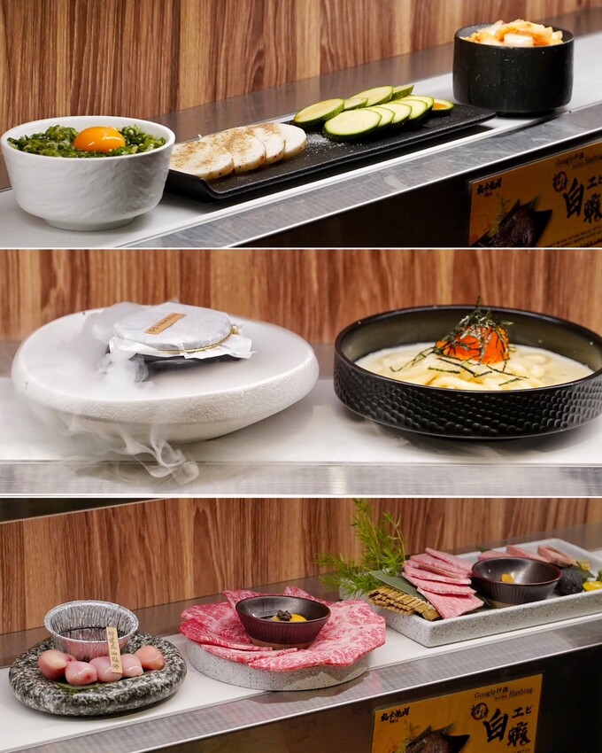 【札卡燒肉漢口店】新開幕．全台第一間雙軌輸送帶燒肉，全新裝潢寬敞又舒適，設備、菜單大升級，399元就能吃到入口即化的日本A5和牛，超值超划算！ - 阿華田的美食日記