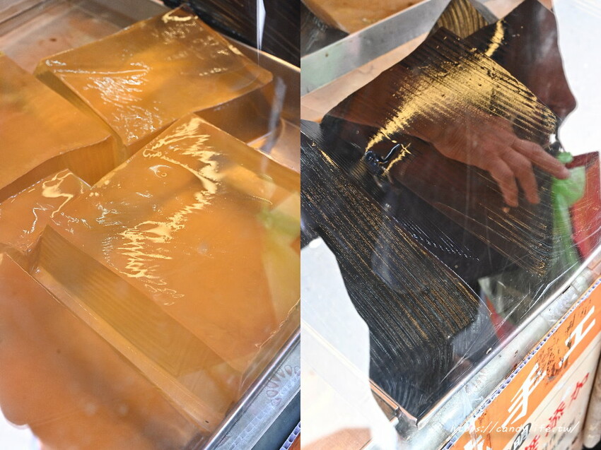 霸王仙草凍｜隱身在水湳市場裡的人氣手工仙草凍，大盒45元，小盒只要5元～老闆說不純不用錢！