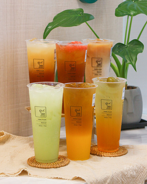 台中西屯|新鮮現榨果汁與茶湯完美融合。中科飲料推薦|柳香綠茶、芭芭檸檬、綠梅青青|多樂堂Tout le temp