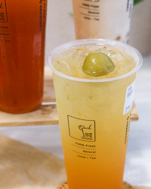 台中西屯|新鮮現榨果汁與茶湯完美融合。中科飲料推薦|柳香綠茶、芭芭檸檬、綠梅青青|多樂堂Tout le temp