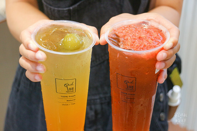 台中西屯|新鮮現榨果汁與茶湯完美融合。中科飲料推薦|柳香綠茶、芭芭檸檬、綠梅青青|多樂堂Tout le temp